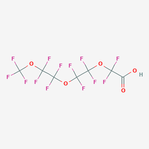 molecular formula C7HF13O5 B118842 Perfluoro-3,6,9-trioxadecanoic acid CAS No. 151772-59-7