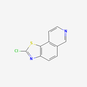molecular formula C10H5ClN2S B11884216 2-Chlorothiazolo[5,4-f]isoquinoline 
