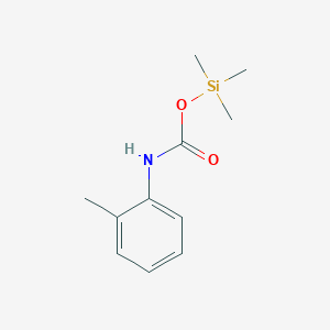 molecular formula C11H17NO2Si B11884223 Trimethylsilyl (2-methylphenyl)carbamate CAS No. 104824-44-4