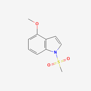 molecular formula C10H11NO3S B11884232 4-methoxy-1-(methylsulfonyl)-1H-indole CAS No. 88131-67-3