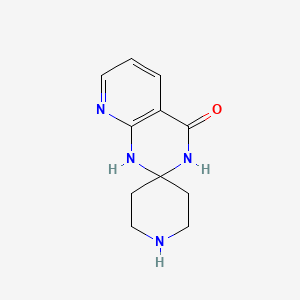 molecular formula C11H14N4O B11884297 1'H-Spiro[piperidine-4,2'-pyrido[2,3-d]pyrimidin]-4'(3'H)-one 