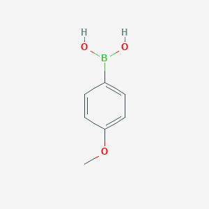 molecular formula C7H9BO3 B118843 4-Methoxyphenylboronic acid CAS No. 5720-07-0