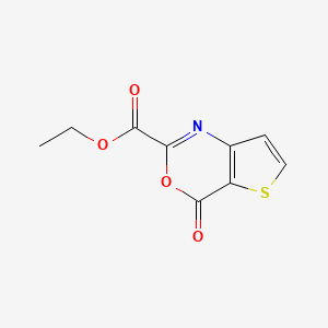 molecular formula C9H7NO4S B11884341 Ethyl 4-oxo-4H-thieno[3,2-d][1,3]oxazine-2-carboxylate CAS No. 869299-09-2
