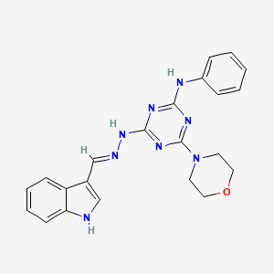 molecular formula C22H22N8O B1188452 WX8 