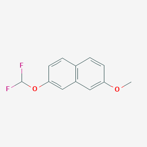 molecular formula C12H10F2O2 B11884560 2-(Difluoromethoxy)-7-methoxynaphthalene 