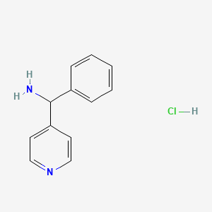 molecular formula C12H13ClN2 B11884644 Phenyl(pyridin-4-yl)methanamine hydrochloride 