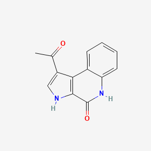 molecular formula C13H10N2O2 B11884652 1-acetyl-3H-pyrrolo[2,3-c]quinolin-4(5H)-one CAS No. 918474-01-8