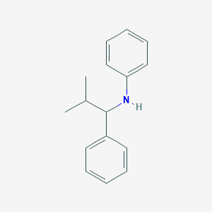 molecular formula C16H19N B11884708 N-(2-Methyl-1-phenylpropyl)aniline CAS No. 68230-42-2