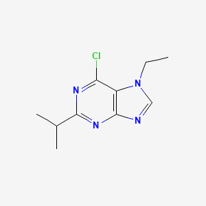 molecular formula C10H13ClN4 B11884718 6-Chloro-7-ethyl-2-isopropyl-7H-purine 