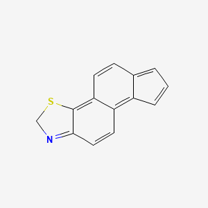 molecular formula C14H9NS B11884729 2H-Cyclopenta[5,6]naphtho[2,1-D]thiazole CAS No. 42256-87-1