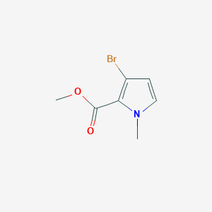 molecular formula C7H8BrNO2 B11884940 Methyl 3-bromo-1-methyl-1H-pyrrole-2-carboxylate 