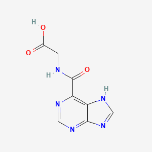 molecular formula C8H7N5O3 B11885004 N-Purin-6-oylglycine CAS No. 6729-58-4