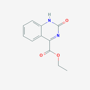 molecular formula C11H10N2O3 B11885018 Ethyl 2-hydroxyquinazoline-4-carboxylate CAS No. 1141669-83-1
