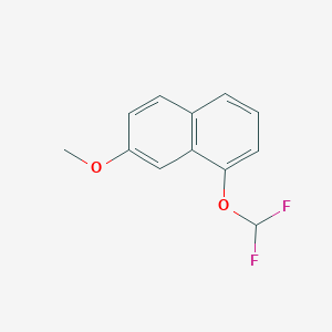 molecular formula C12H10F2O2 B11885023 1-(Difluoromethoxy)-7-methoxynaphthalene 
