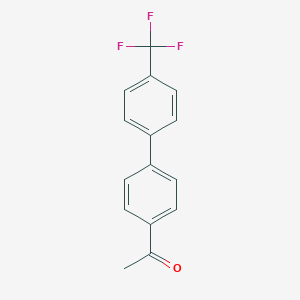 molecular formula C15H11F3O B118852 1-(4'-Trifluoromethyl-biphenyl-4-YL)-ethanone CAS No. 142557-76-4