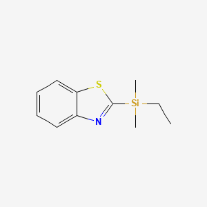 molecular formula C11H15NSSi B11885206 2-(Ethyldimethylsilyl)benzo[d]thiazole 