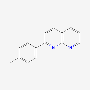 molecular formula C15H12N2 B11885323 2-(4-Methylphenyl)-1,8-naphthyridine CAS No. 65182-53-8