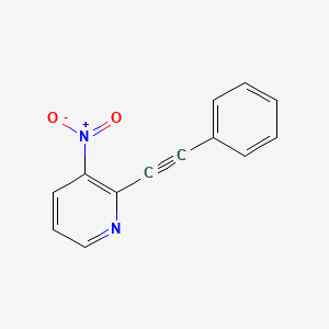 molecular formula C13H8N2O2 B11885504 3-Nitro-2-(phenylethynyl)pyridine CAS No. 947330-58-7