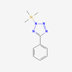 molecular formula C10H14N4Si B11885544 5-Phenyl-2-(trimethylsilyl)-2H-tetrazole CAS No. 17591-51-4