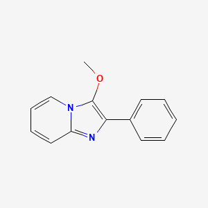 molecular formula C14H12N2O B11885689 3-Methoxy-2-phenylimidazo[1,2-a]pyridine CAS No. 89192-94-9