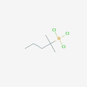 molecular formula C6H13Cl3Si B11885738 Trichloro(2-methylpentan-2-yl)silane 