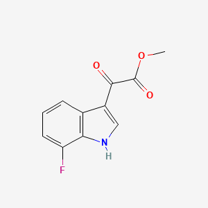 molecular formula C11H8FNO3 B11885809 methyl 2-(7-fluoro-1H-indol-3-yl)-2-oxoacetate CAS No. 425638-75-1