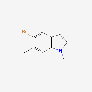 molecular formula C10H10BrN B11885828 5-Bromo-1,6-dimethyl-1H-indole 