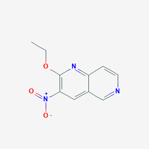molecular formula C10H9N3O3 B11885843 2-Ethoxy-3-nitro-1,6-naphthyridine CAS No. 87992-34-5