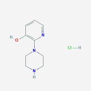 molecular formula C9H14ClN3O B11885880 2-Piperazin-1-yl-pyridin-3-ol hydrochloride CAS No. 1185318-39-1