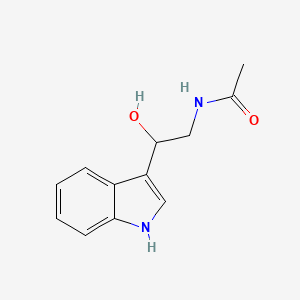 molecular formula C12H14N2O2 B11885936 N-(2-Hydroxy-2-(1H-indol-3-yl)ethyl)acetamide 