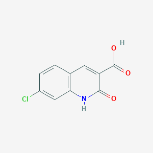 molecular formula C10H6ClNO3 B11886032 7-Chloro-2-oxo-1,2-dihydroquinoline-3-carboxylic acid 