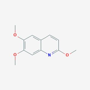 molecular formula C12H13NO3 B11886058 2,6,7-Trimethoxyquinoline CAS No. 6278-88-2