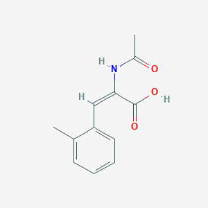 molecular formula C12H13NO3 B11886099 2-Acetamido-3-(o-tolyl)acrylic acid 