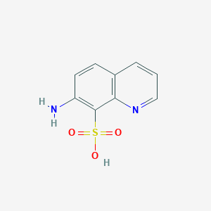 molecular formula C9H8N2O3S B11886110 7-Aminoquinoline-8-sulfonic acid CAS No. 856086-42-5