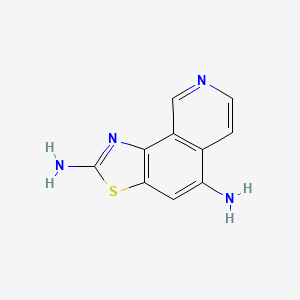 molecular formula C10H8N4S B11886180 Thiazolo[5,4-h]isoquinoline-2,5-diamine CAS No. 35317-91-0