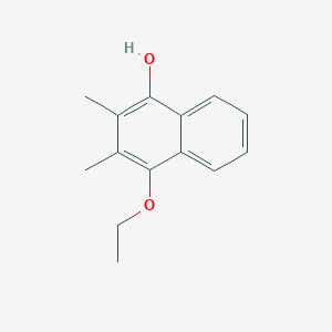 molecular formula C14H16O2 B11886233 4-Ethoxy-2,3-dimethylnaphthalen-1-ol 