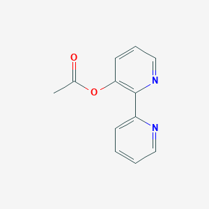 molecular formula C12H10N2O2 B11886411 [2,2'-Bipyridin]-3-yl acetate 