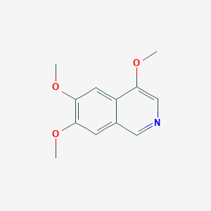 molecular formula C12H13NO3 B11886441 4,6,7-Trimethoxyisoquinoline 