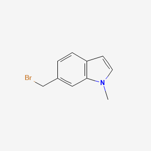 molecular formula C10H10BrN B11886512 6-(Bromomethyl)-1-methyl-1H-indole 