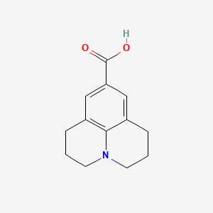 molecular formula C13H15NO2 B11886518 1,2,3,5,6,7-Hexahydropyrido[3,2,1-ij]quinoline-9-carboxylic acid 