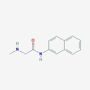 molecular formula C13H14N2O B11886551 N~2~-Methyl-N-naphthalen-2-ylglycinamide CAS No. 65593-07-9