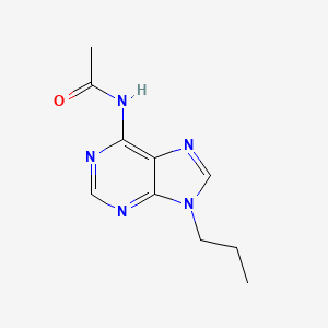 molecular formula C10H13N5O B11886634 N-(9-Propyl-9H-purin-6-yl)acetamide CAS No. 138433-35-9
