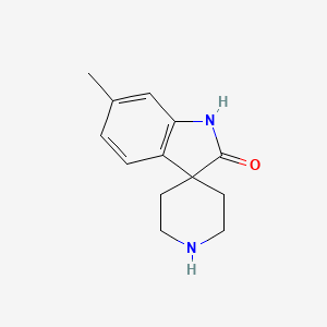 molecular formula C13H16N2O B11886647 6-Methylspiro[indoline-3,4'-piperidin]-2-one 