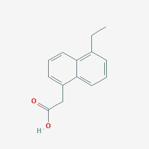molecular formula C14H14O2 B11886776 2-(5-Ethylnaphthalen-1-yl)acetic acid CAS No. 732237-57-9