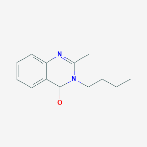 molecular formula C13H16N2O B11886784 4-Quinazolone, 3-butyl-2-methyl CAS No. 394-90-1