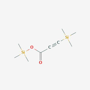 molecular formula C9H17O2Si2- B11886839 Trimethylsilyl(trimethylsilyl)propynoate CAS No. 97927-35-0