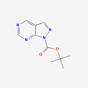 molecular formula C10H12N4O2 B11886910 tert-Butyl 1H-pyrazolo[3,4-d]pyrimidine-1-carboxylate 