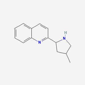 molecular formula C14H16N2 B11886975 2-(4-Methylpyrrolidin-2-yl)quinoline 