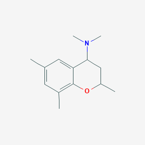 molecular formula C14H21NO B11886985 N,N,2,6,8-Pentamethylchroman-4-amine 