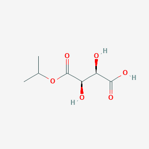 molecular formula C7H12O6 B118870 (2R,3R)-2,3-Dihydroxy-4-oxo-4-[(propan-2-yl)oxy]butanoic acid CAS No. 116601-09-3